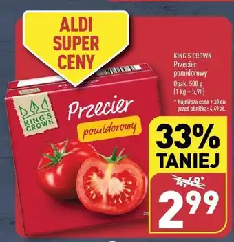 ALDI Przecier pomidorowy King's Crown (Aldi) oferta