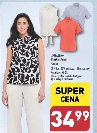 ALDI Bluzka damska z lnem m-xl Up2Fashion oferta