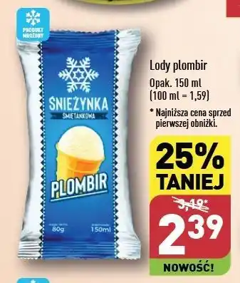 ALDI Lody śmietankowe Plombir oferta