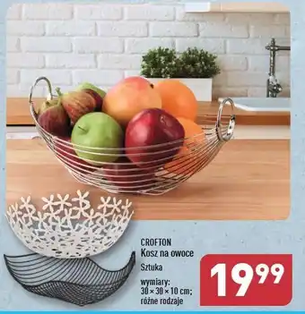 ALDI Kosz na owoce 30 x 10 cm Crofton oferta