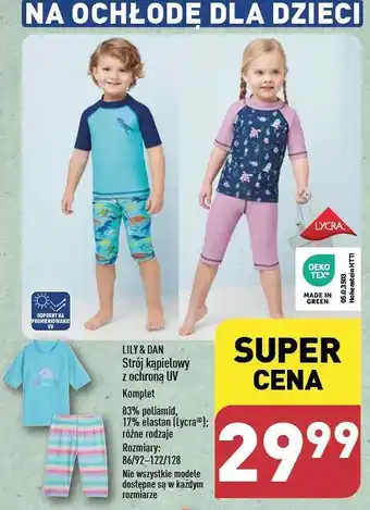 ALDI Strój kąpielowy z ochroną uv Lily & Dan oferta