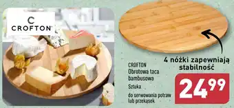 ALDI CROFTON Obrotowa taca bambusowa oferta