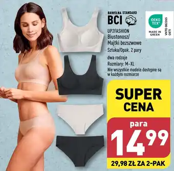 ALDI UP2FASHION Biustonosz/Majtki bezszwowe 2 pary oferta