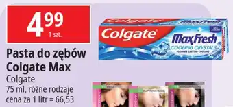 E.Leclerc Pasta do zębów cooling crystals Colgate Max Fresh oferta