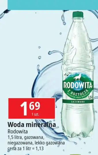 E.Leclerc Woda delikatnie gazowana Rodowita Z Roztocza oferta