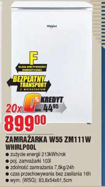 E.Leclerc Zamrażarka skrzyniowa w55zm 111w Whirlpool oferta