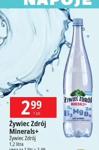 E.Leclerc Woda lekko gazowana Żywiec Zdrój Minerals+ oferta