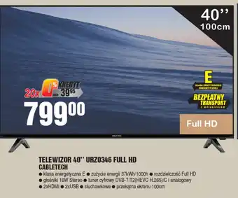 E.Leclerc Telewizor 40'' urz0346 Cabletech oferta