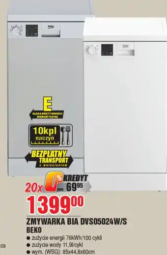 E.Leclerc Zmywarka dvs05024w Beko oferta
