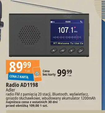 E.Leclerc Radio ad1198 Adler oferta