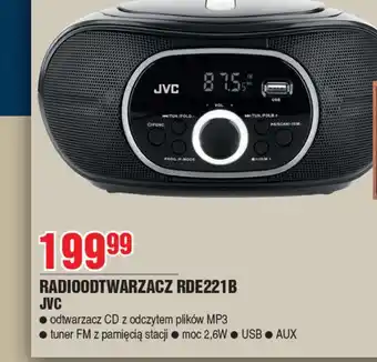 E.Leclerc Radioodtwarzacz rde221b Jvc oferta