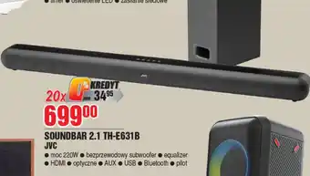 E.Leclerc Soundbar th-e631b Jvc oferta