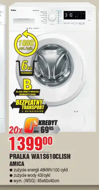 E.Leclerc Pralka wa1s 610clish Amica oferta