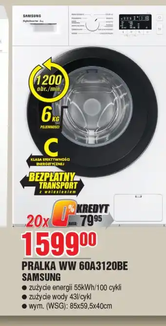 E.Leclerc Pralka ww60a3120be Samsung oferta