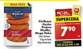 Biedronka Kiełbasa śląska Kraina Wędlin 1kg oferta