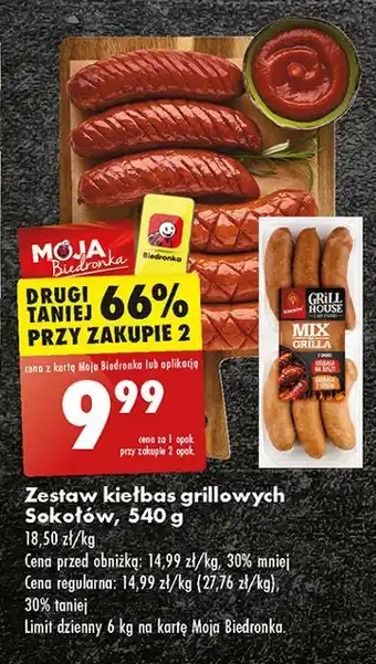 Biedronka Mix grillowy Sokołów Grill House oferta
