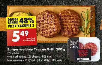 Biedronka Burger wołowy Czas Na Grill oferta