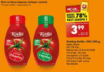 Biedronka Ketchup łagodny Kotlin oferta