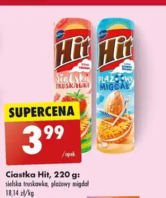 Biedronka Ciastka plażowy migdał Hit oferta