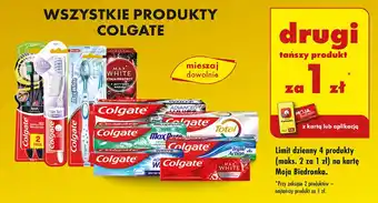 Biedronka Szczoteczka do zębów soft Colgate Max White oferta