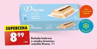 Biedronka Rolada lodowa tiramisu - wanilia Diuna oferta