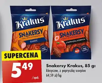 Biedronka Snakersy classic Krakus Animex oferta