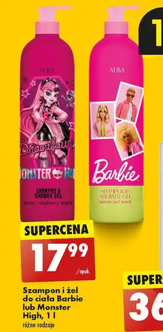 Biedronka Szampon i żel pod prysznic barbie Aura Cosmetics oferta