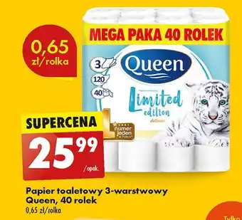 Biedronka Papier toaletowy delicate Queen oferta