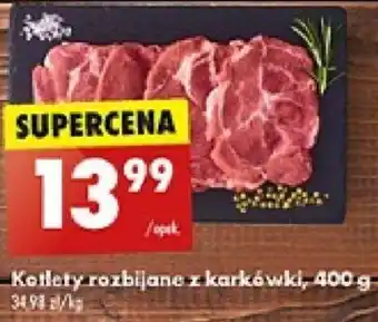 Biedronka Kotlety rozbijane z karkówki 400 g oferta
