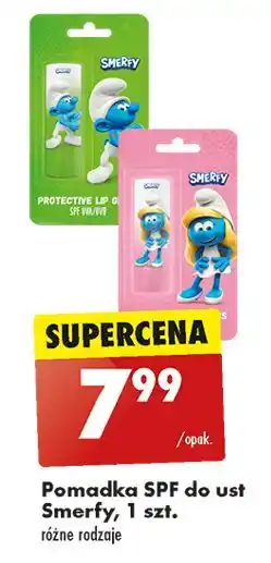 Biedronka Pomadka spf smerfy różowy oferta
