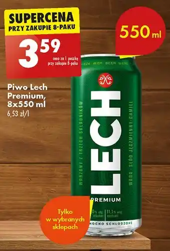 Biedronka Piwo Lech Premium oferta