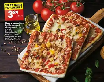 Biedronka Pizza z kurczakiem i grillowanymi warzywami 140 g oferta