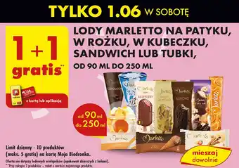 Biedronka Lód słony karmel Marletto oferta