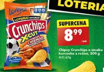 Biedronka Chipsy Crunchips o smaku kurczaka z rożna 200 g oferta