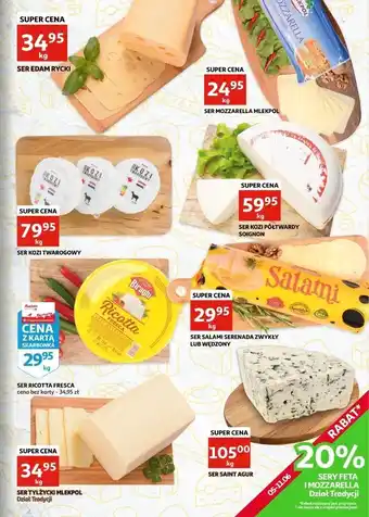 Auchan Ser mozzarella Mlekpol oferta