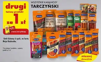 Biedronka WSZYSTKIE KABANOSY TARCZYŃSKI oferta