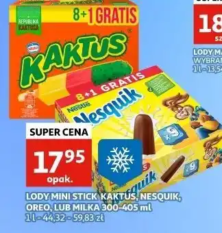 Auchan Lody cytrynowo-truskawkowe Nestle Kaktus oferta