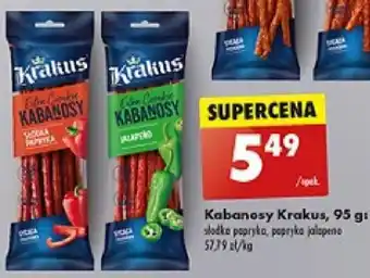 Biedronka Kabanosy Krakus 95 g oferta