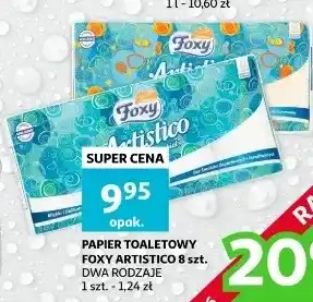 Auchan Papier toaletowy biały Foxy Artistico oferta