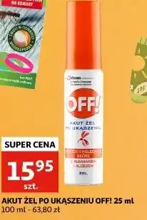 Auchan Żel po ukąszeniu Off! Akut oferta