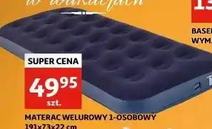 Auchan Materac welurowy 191 x 73 22 cm oferta