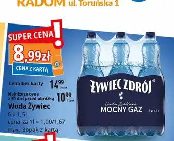 E.Leclerc Woda mocny gaz Żywiec Zdrój oferta