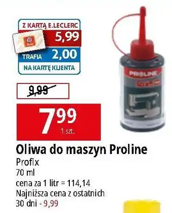 E.Leclerc Oliwa do maszyn Proline oferta