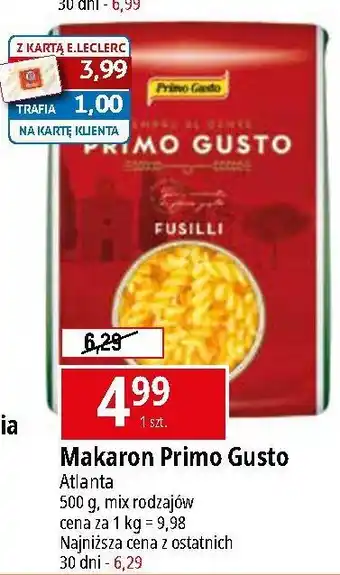 E.Leclerc Makaron fusilli Melissa Primo Gusto oferta