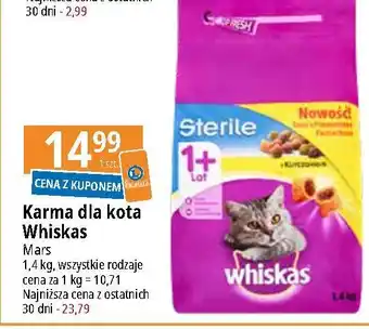 E.Leclerc Karma dla kota z kurczakiem Whiskas Sterile oferta