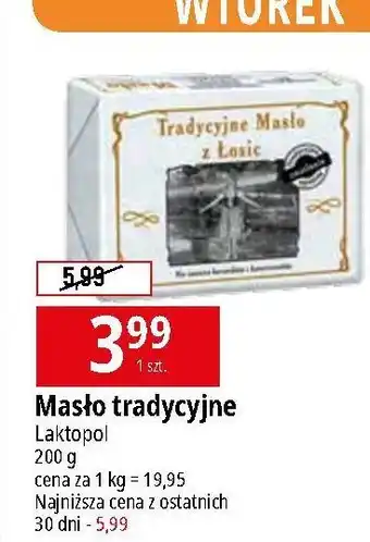 E.Leclerc Masło Tradycyjne Z Łosic oferta