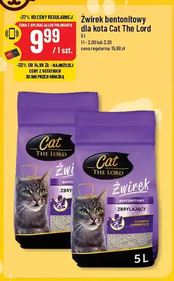 Polomarket Żwirek bentonitowy dla kota Cat The Lord oferta