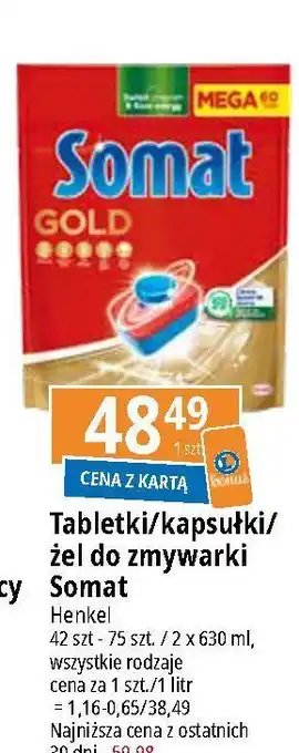 E.Leclerc Żel do zmywarki Somat Excellence Duo-Gel oferta