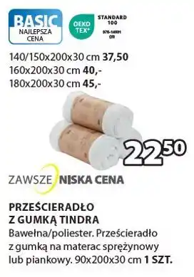 JYSK Prześcieradło z gumką oferta