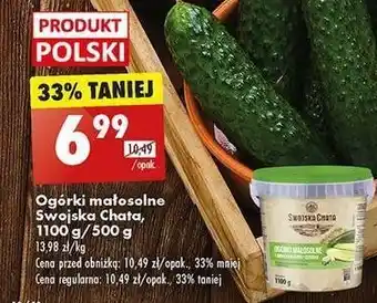 Biedronka Ogórki małosolne Swojska Chata oferta